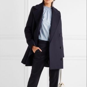 Stella McCartney Edith Wool Coat Navy Size 40